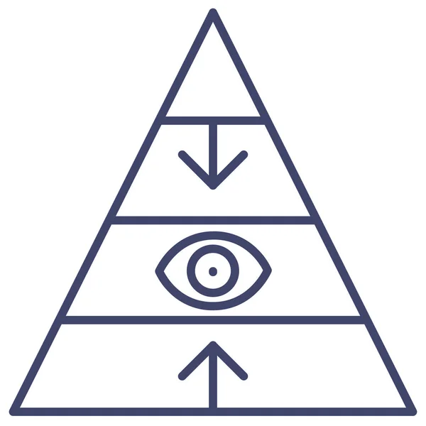 Пирамида Уровня Карьеры Категории Бизнес Управление — стоковый вектор