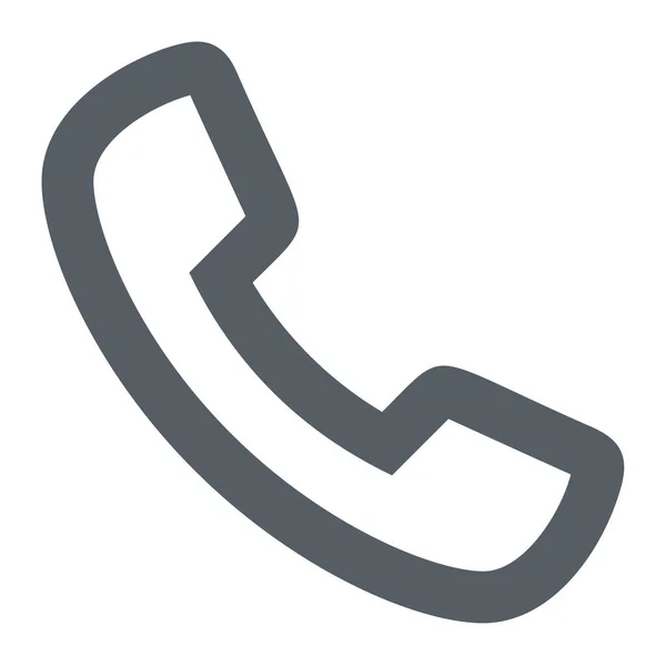 Значок Телефона Связи Вызова Стиле Абрис — стоковый вектор