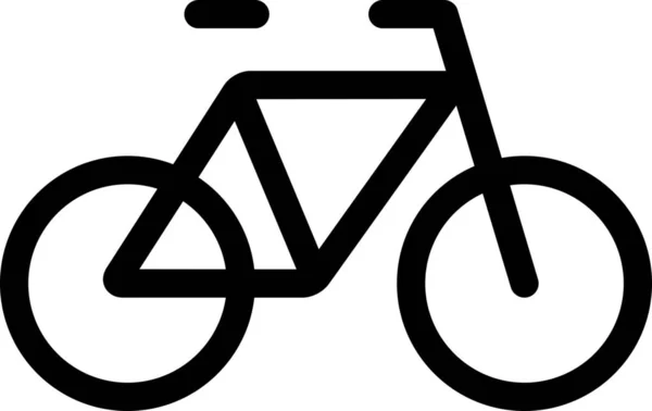 골조로 자전거 자전거 자전거 경기의 아이콘 — 스톡 벡터