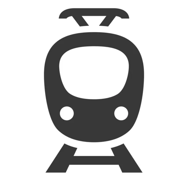 Salut Vitesse Train Brut Icône Simple Dans Style Solide — Image vectorielle