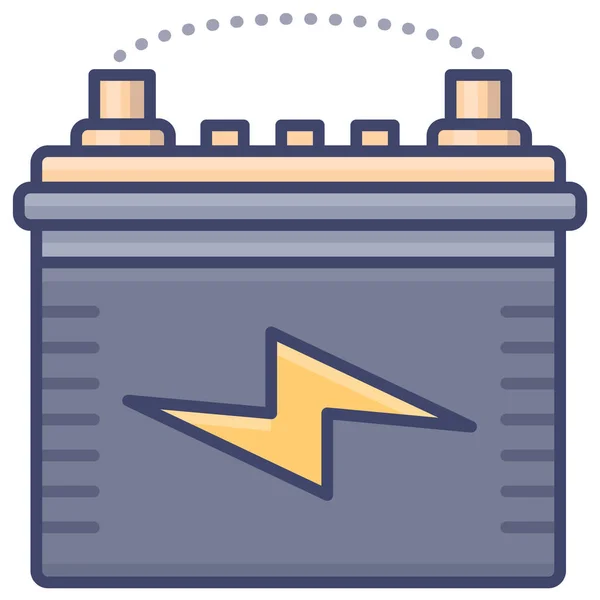 Ikona Mocy Baterii Litowej — Wektor stockowy