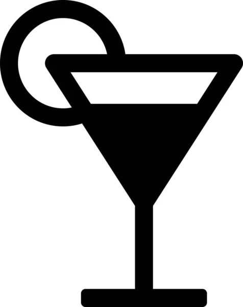 Bar Bebidas Alcohólicas Icono Estilo Sólido — Archivo Imágenes Vectoriales