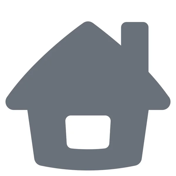 Casa Casa Pika Ícone Estilo Sólido — Vetor de Stock