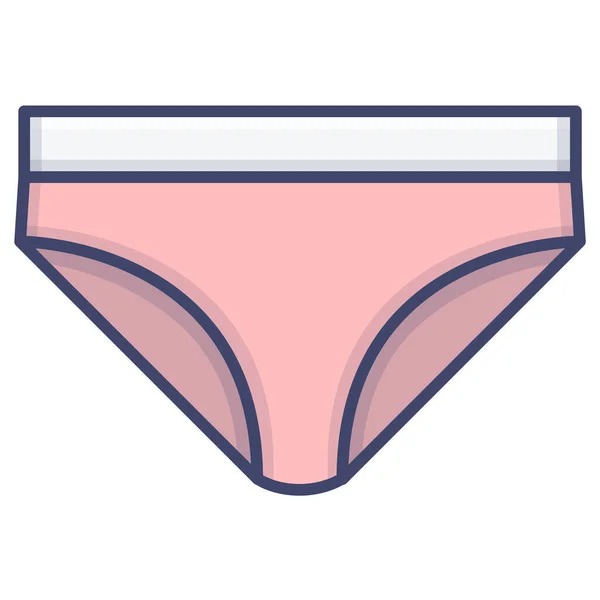 Trunk Underpants Underwear Icon — Stock Vector