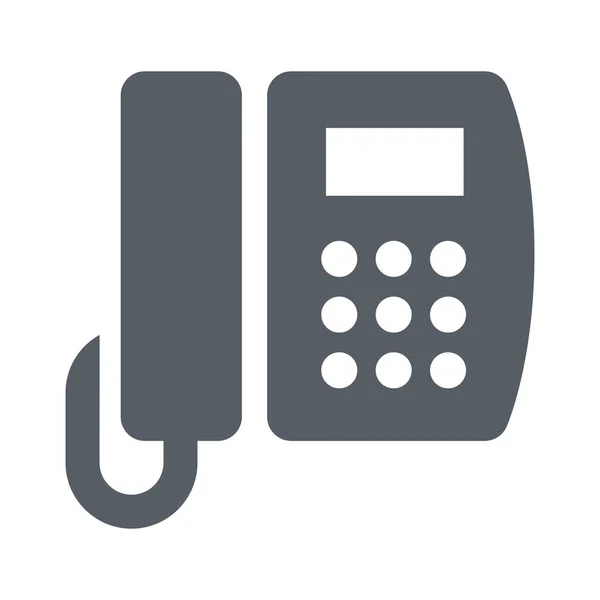 Business Call Communication Icon Solid Style — Stock Vector