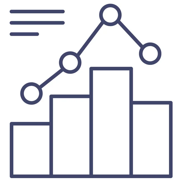 Ícono Crecimiento Gráfico Analítico — Archivo Imágenes Vectoriales