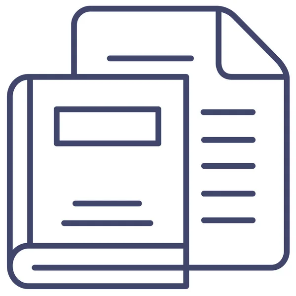 Documento Ebook Icono Del Archivo — Vector de stock