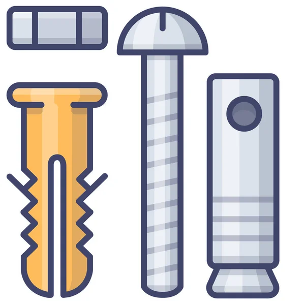 Engineer Expansion Pin Icon — Stock Vector