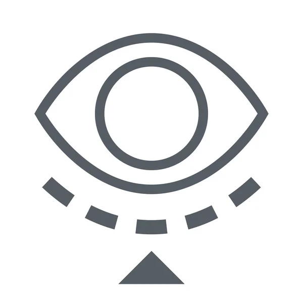 Красива Косметична Іконка Підтяжки Очей Стилі Контур — стоковий вектор