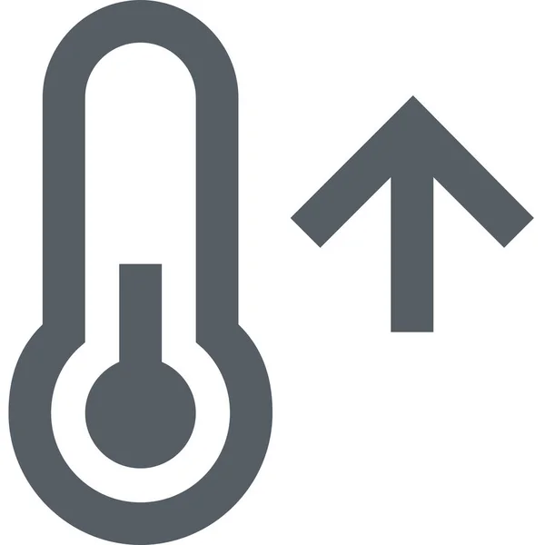 Celsius Icône Montante Chaude Dans Style Outline — Image vectorielle