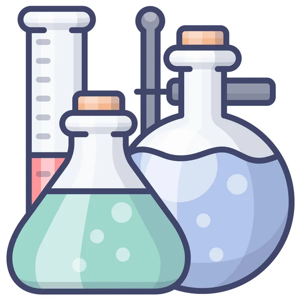 Chemie Instrumenten Lab Icoon Ziekenhuizen Gezondheidszorg Categorie — Stockvector