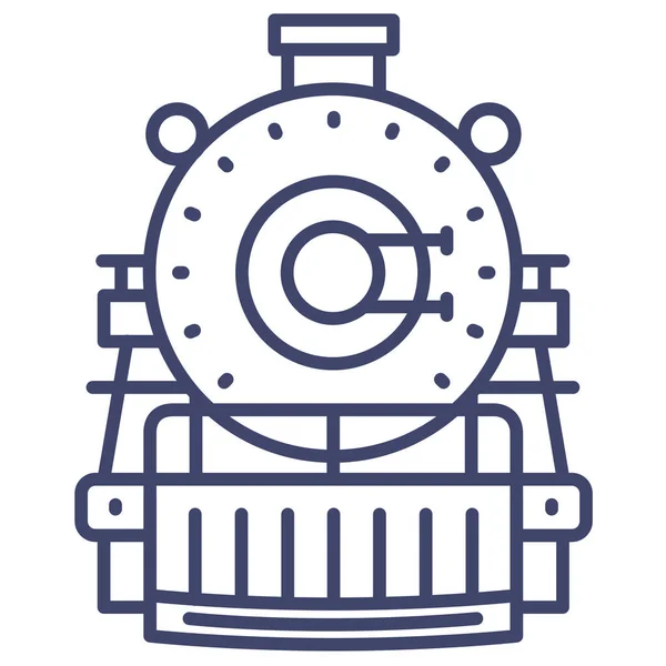 Retro Trein Vervoer Icoon — Stockvector