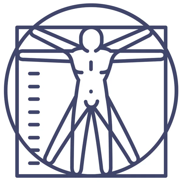 Art Body Icon Der Kategorie Wissenschaft Forschung — Stockvektor