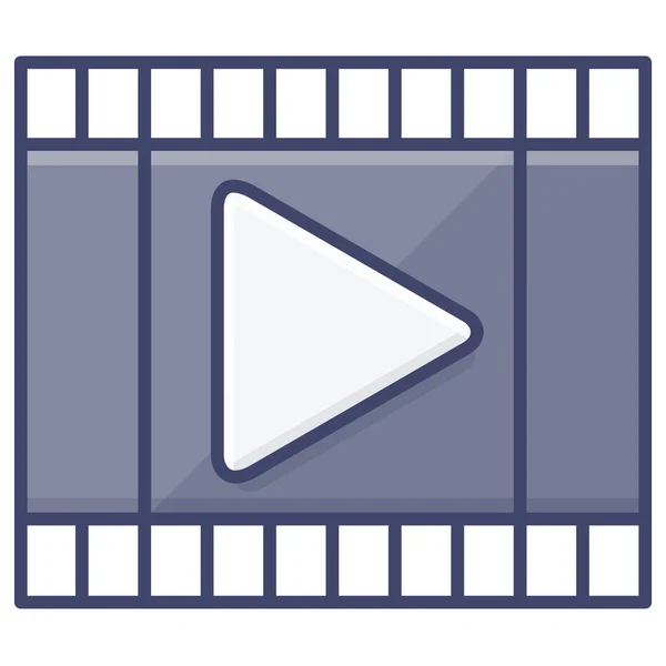Video Medien Filmikone — Stockvektor