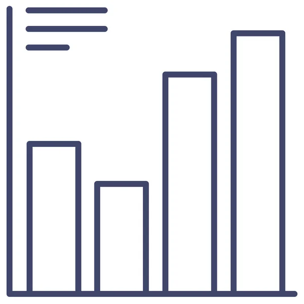 Bar Chart Diagram Icon — Stock Vector