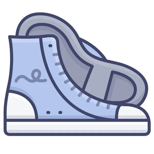 Reverse Footwear Shoes Icon — стоковый вектор