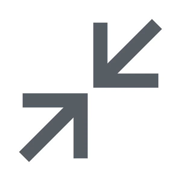 Pfeil Kontrakt Interface Symbol Outline Stil — Stockvektor