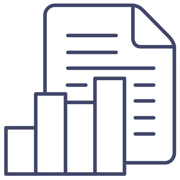 Diagramm Dateisymbol — Stockvektor