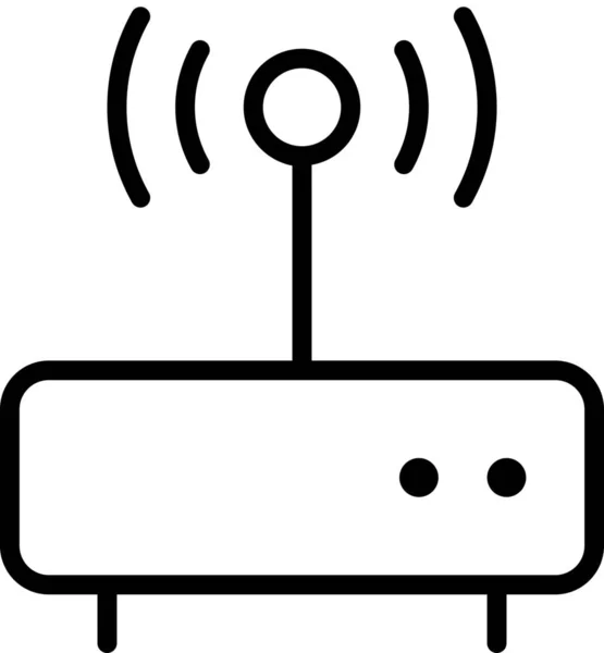 Connexion Internet Icône Ligne Dans Style Outline — Image vectorielle