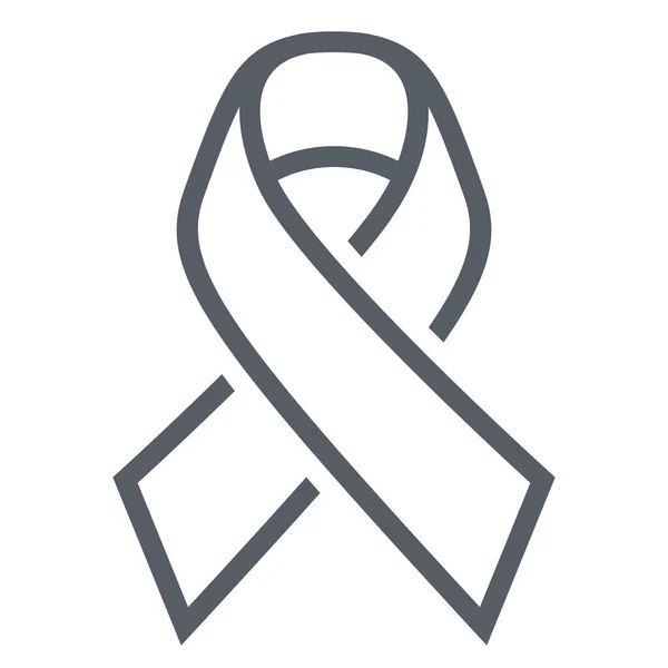 Awareness Cancer Charity Icon Outline Style — Stock Vector