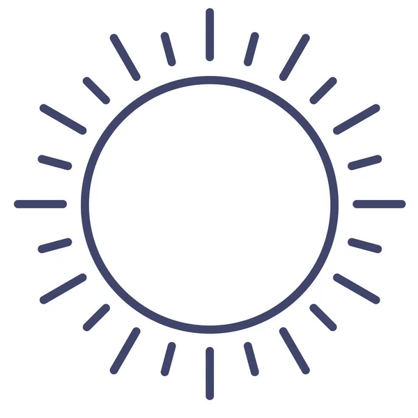 Solig Sol Sol Sol Ikon — Stock vektor