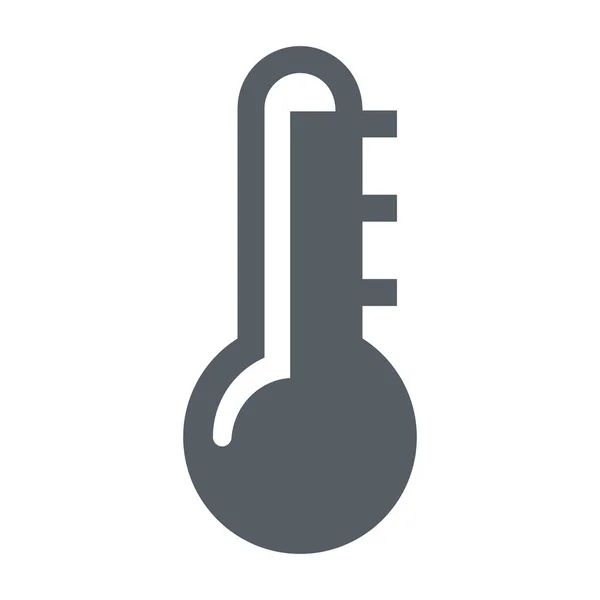 Celsius Fahrenheit Hot Icon Solid Style — 스톡 벡터