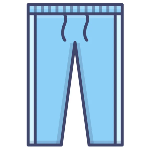 Casual Jogger Broek Pictogram — Stockvector