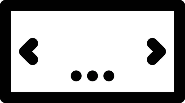 Значок Зображення Галереї Каруселі Стилі Контур — стоковий вектор
