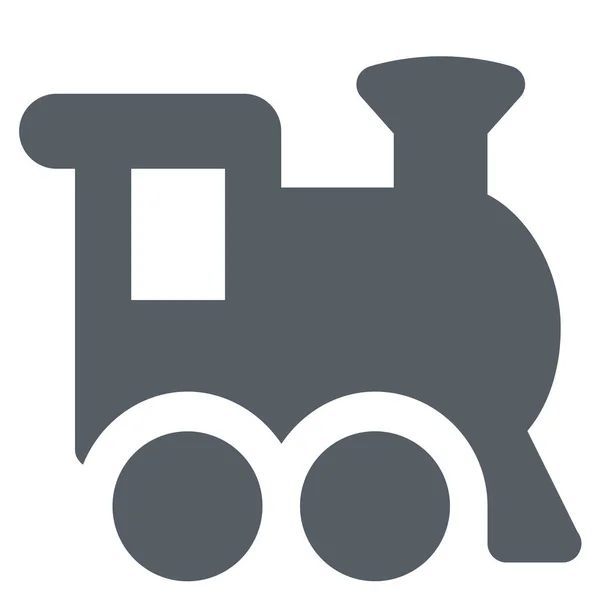 Icono Transporte Trenes Locomotoras Estilo Sólido — Vector de stock