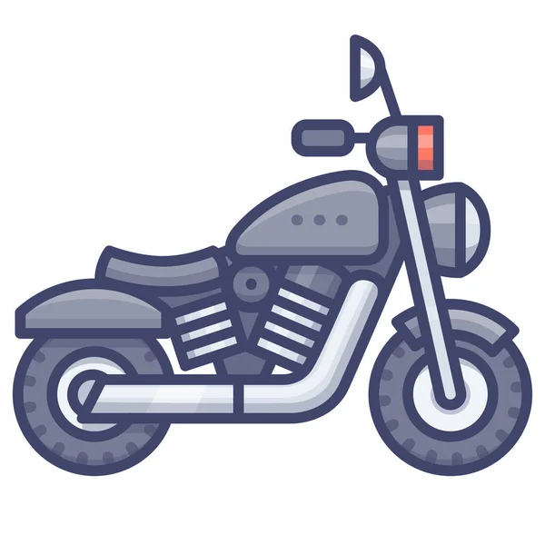 Motorfiets Motorfiets Scooter Pictogram — Stockvector