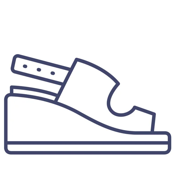 Fashion Sandals Shoes Icon — Stock Vector