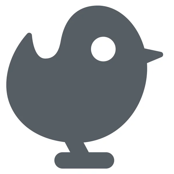 Tier Vogel Fliegen Symbol Solidem Stil — Stockvektor