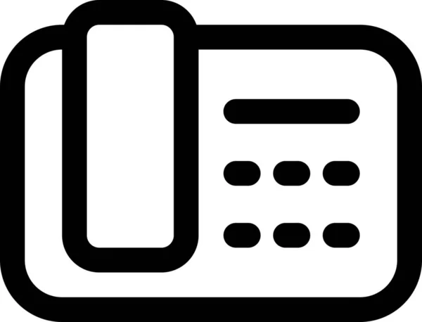 Audio Call Kommunikációs Ikon Körvonalazott Stílusban — Stock Vector