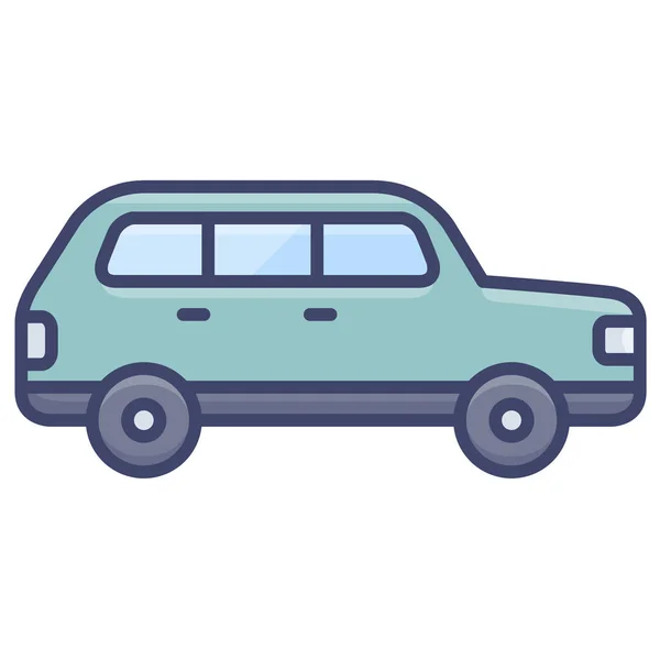 Hatchback Suv Ikona Pojazdu — Wektor stockowy