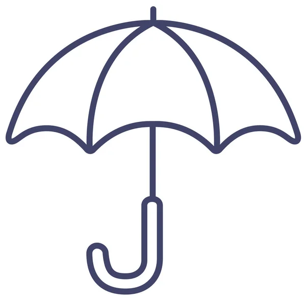 Parapluie Sécurité Pluie Icône — Image vectorielle