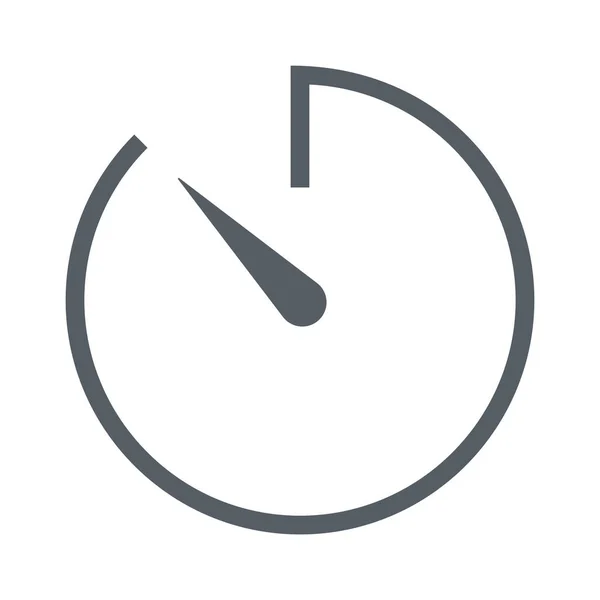 Relógio Ícone Cronômetro Ovo Estilo Esboço — Vetor de Stock