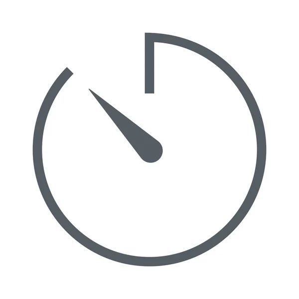 Reloj Huevo Icono Cronómetro Estilo Esquema — Vector de stock