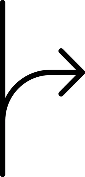 Alternatives Divergenzsymbol Outline Stil — Stockvektor