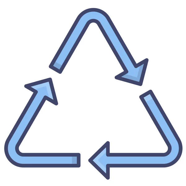 Recycling Zeichen Recyceln Symbol — Stockvektor