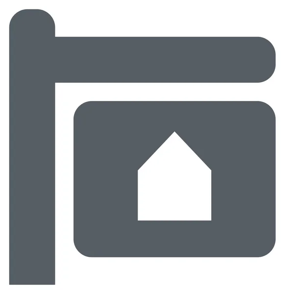 Landgoed Real Icon Solid Stijl — Stockvector