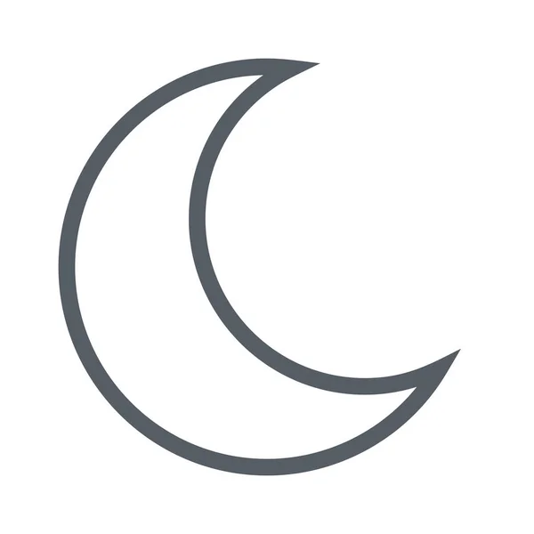 Astronomia Sonho Lua Ícone Estilo Esboço — Vetor de Stock