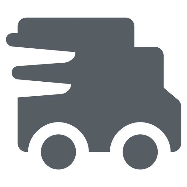 Delivery Logistics Transportation Icon Solid Style — Stock Vector