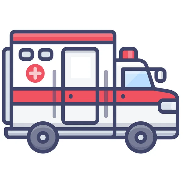 Auto Nemocnice Ambulance Ikona — Stockový vektor