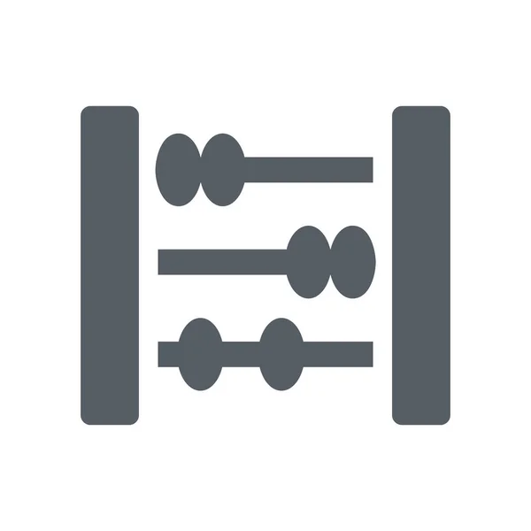 Abacus Αριθμομηχανή Αρίθμηση Εικονίδιο Στερεό Στυλ — Διανυσματικό Αρχείο