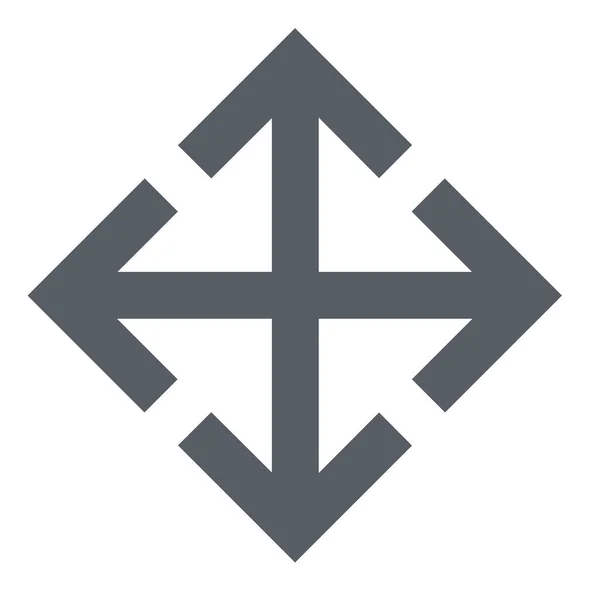 Pfeil Drag Interface Symbol Outline Stil — Stockvektor
