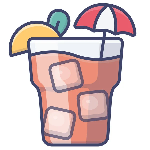 冰茶饮料图标 — 图库矢量图片