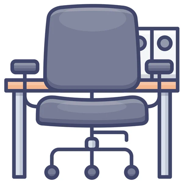 家具和家居装饰类椅子桌椅家具图标 — 图库矢量图片