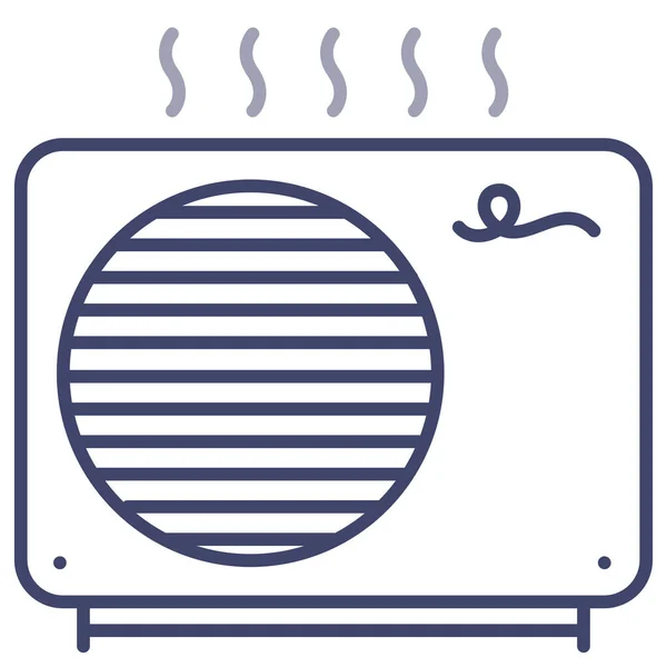 Acondicionador Bomba Exterior Icono — Archivo Imágenes Vectoriales