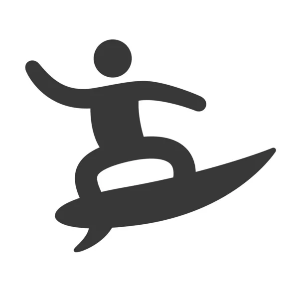 Icône Olympique Exercice Mec Dans Style Solide — Image vectorielle