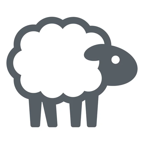 Agriculture Animal Ferme Icône Dans Style Solide — Image vectorielle
